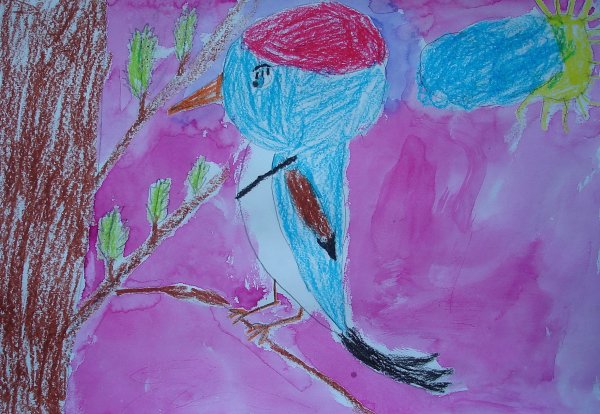 Рисование восковыми мелками