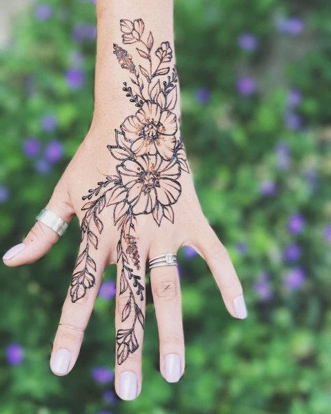 Рисунки хной