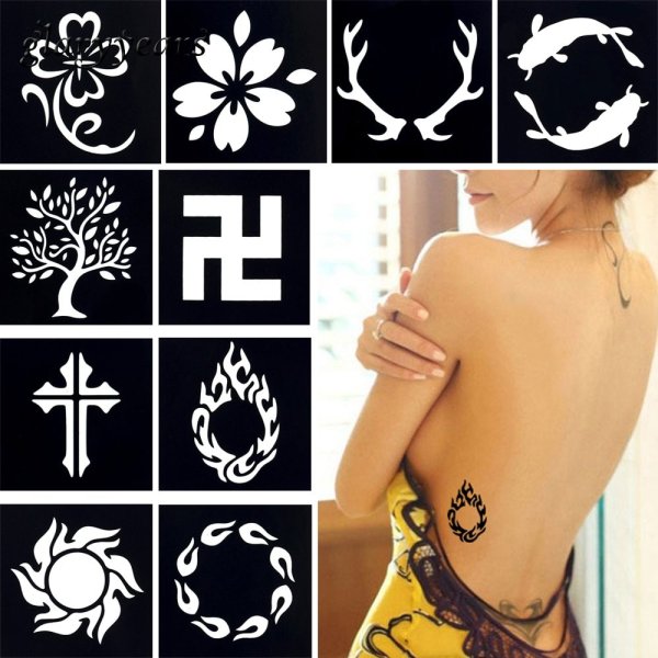 Тату трафарет для девушек