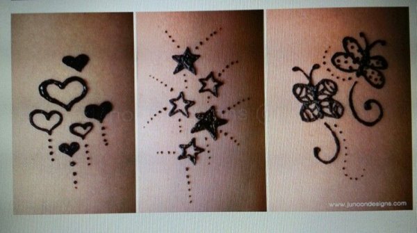 Тату из хны легко и красиво маленькие