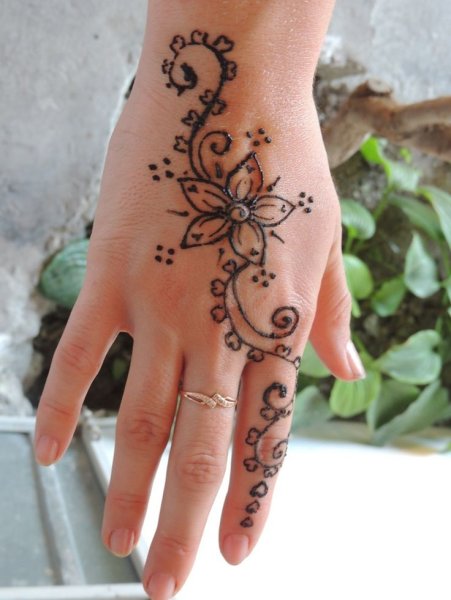 Рисунки хной