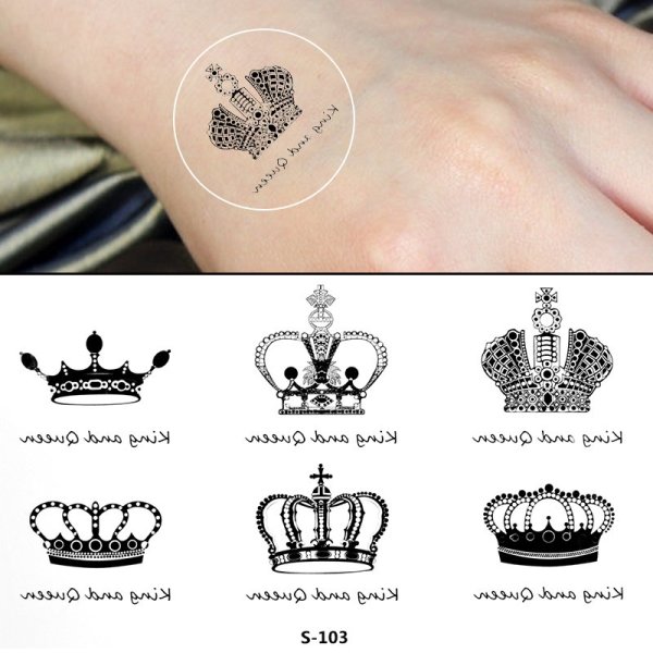 Рисунки хной корона