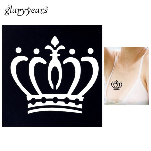 Трафареты для тату хной корона