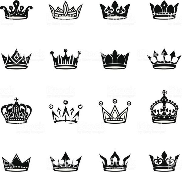 Тату корона на руке эскизы