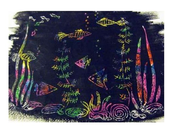 Художественная техника граттаж для детей