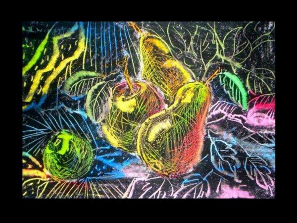 Граттаж Ван Гог