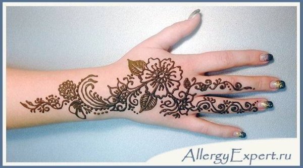 Роспись хной по телу