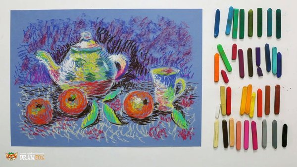 Апельсин пастелью