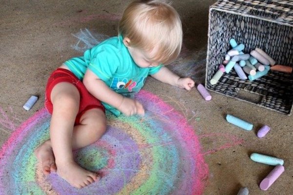 Рисование мелками