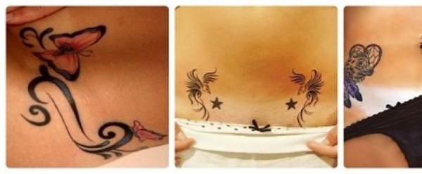 Тату Орнаментал на пояснице