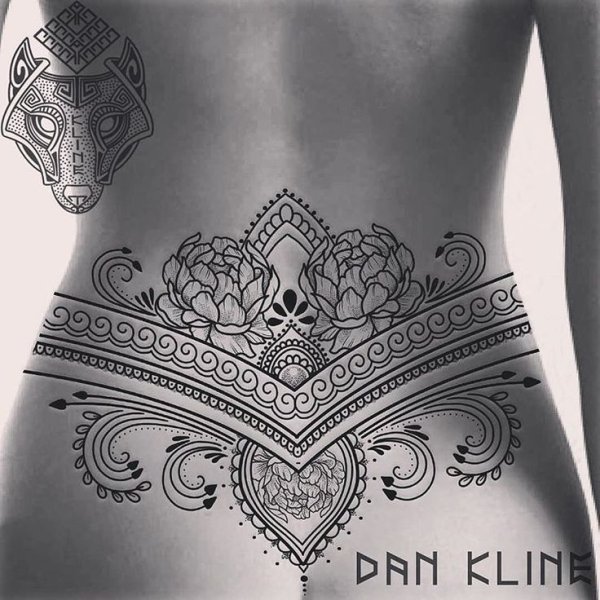 Рисунки хной на интимной зоне