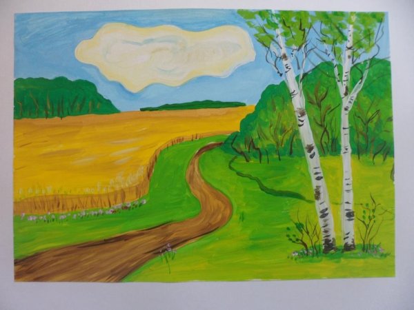 Рисунок на тему природа