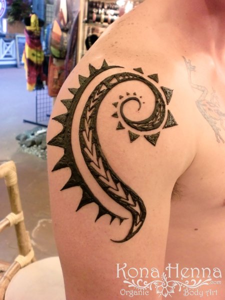 Хной на плече мужские