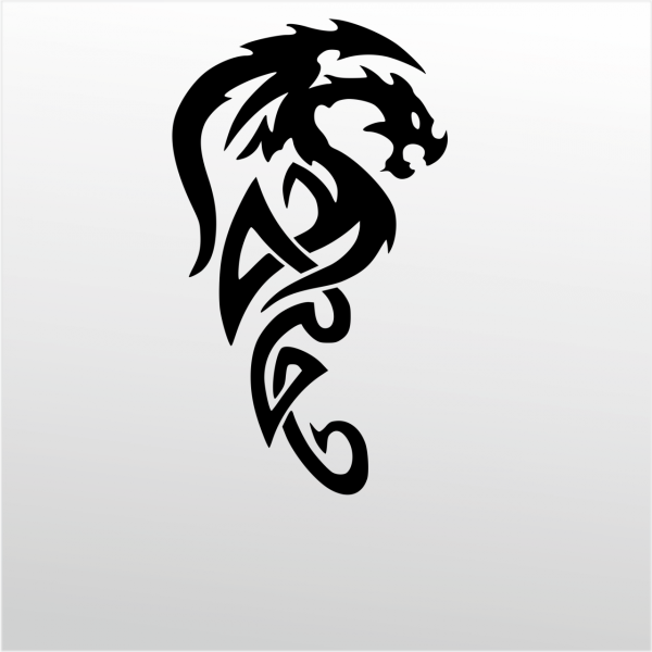 Дракон тату эскиз