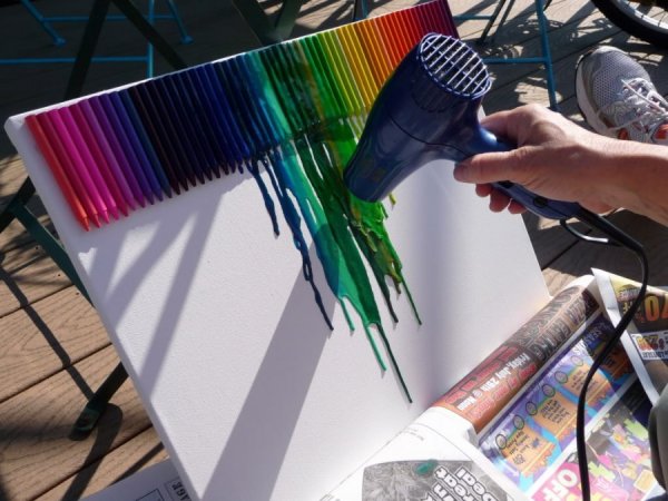 Рисование необычными материалами