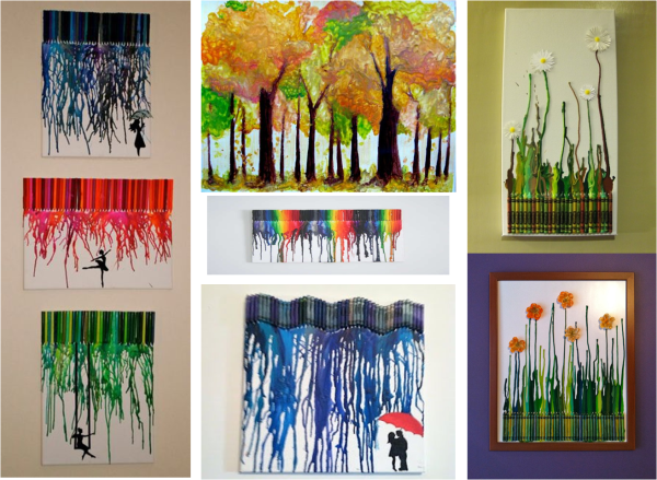 Панно из карандашей