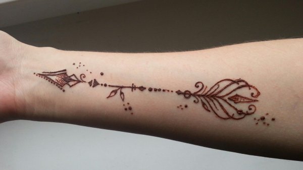 Хна мехенди одуванчик