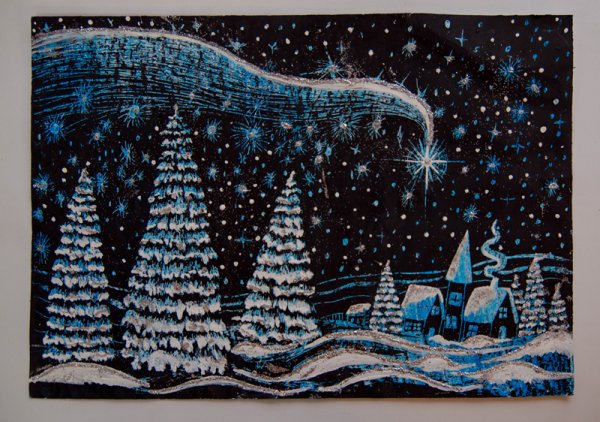 Графика Новогодняя фантазия