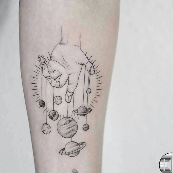 Тату планет эскизы