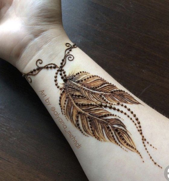 Тату хной Ловец снов