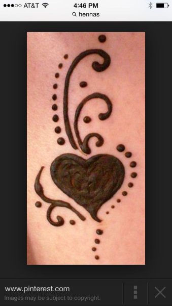 Тату хной простые