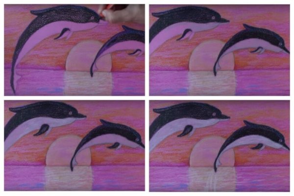 Рисование дельфинов в подготовительной группе