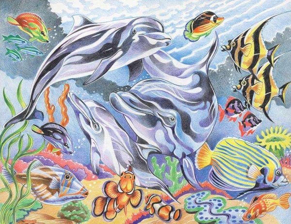 Рисунки красками