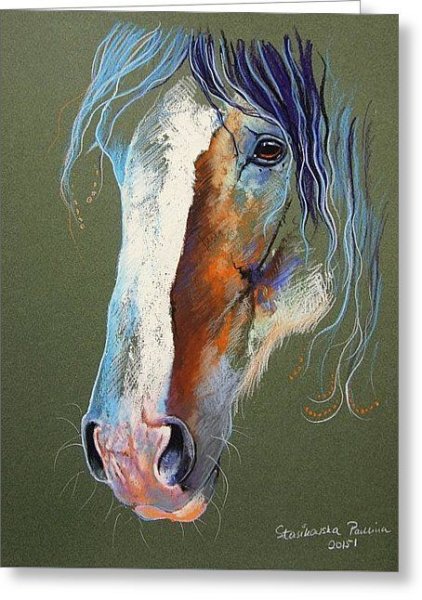 Лошадь пастелью