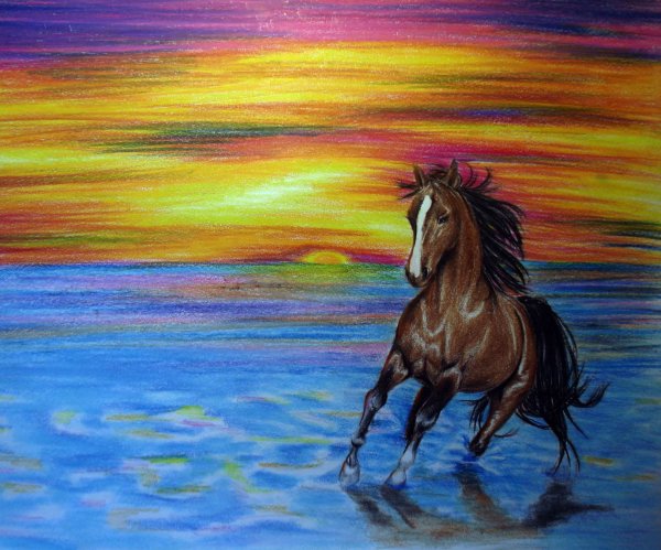 Рисование пастелью для детей