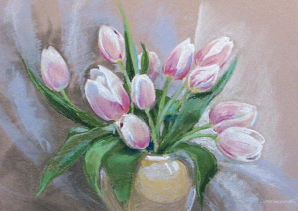 МК пастель тюльпаны