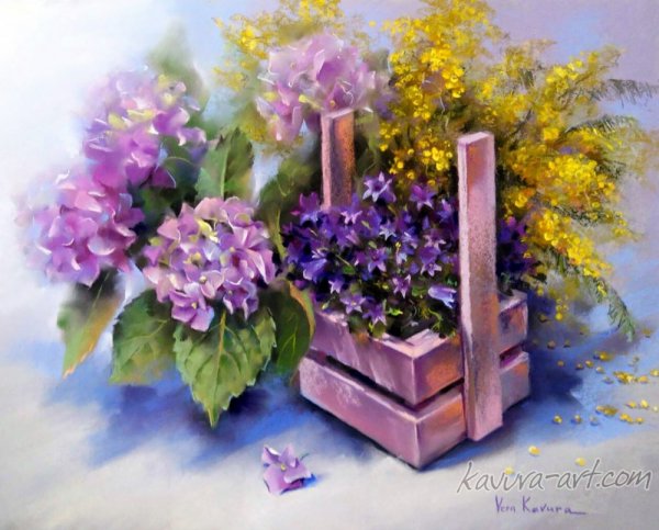 Вера Кавура художник цветы