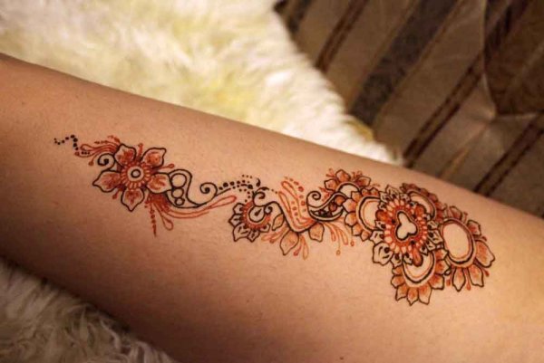 Рисунки рыжей хной