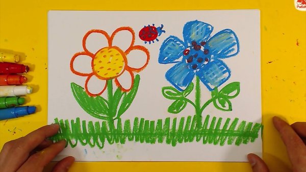 Цветы для рисования детям