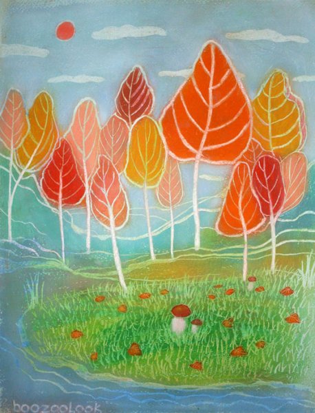 Рисунок на тему осень