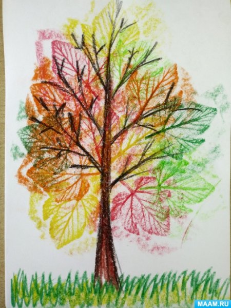 Фроттаж техника рисования для детей в детском саду