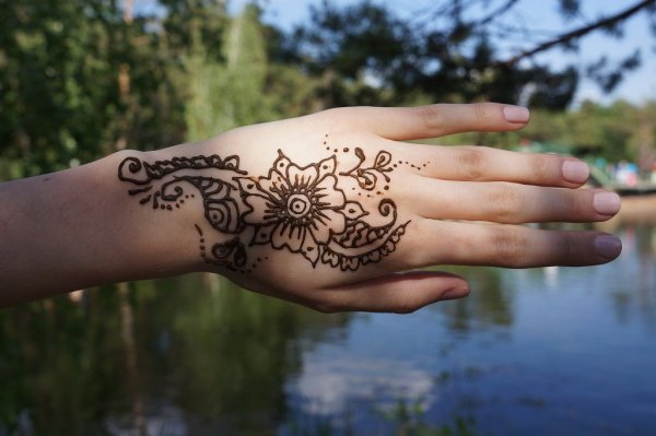 Детские рисунки хной