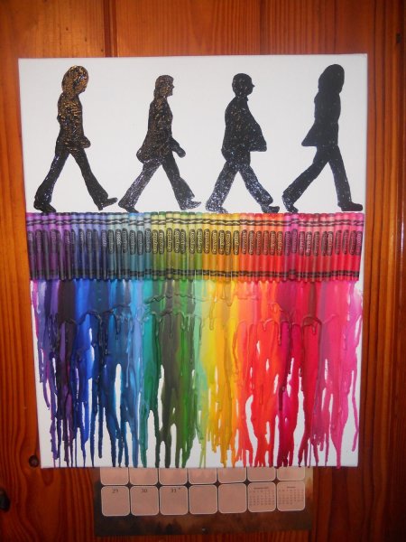 Поделки из восковых мелков