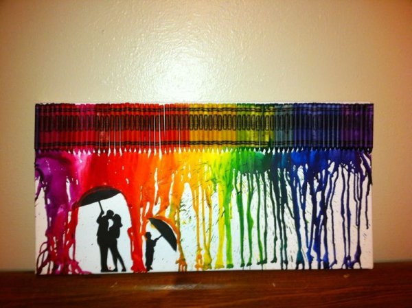 Поделки из восковых карандашей