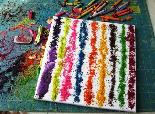 Поделки из восковых карандашей