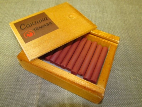 Пастель сангина соус уголь