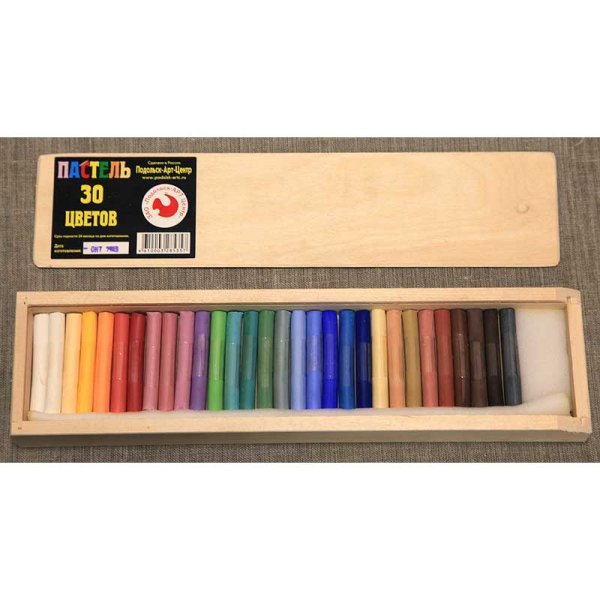 Подольск арт центр пастель 130 цветов в деревянной коробке