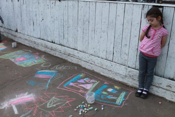 Восковые мелки для асфальта