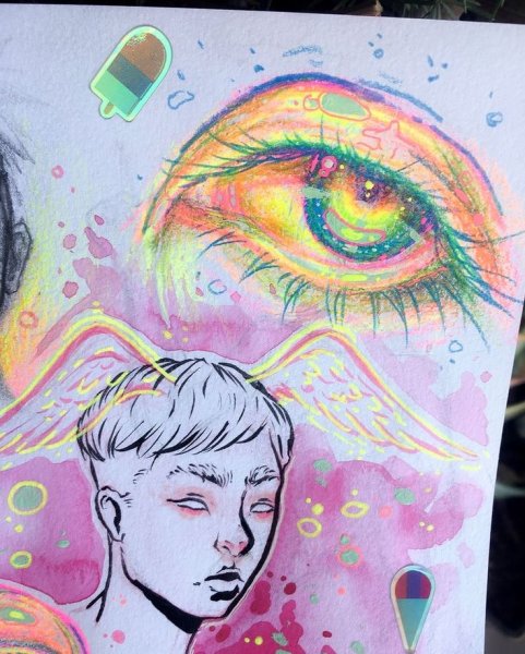 Скетчбук психоделика