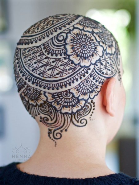 Мандала на голове