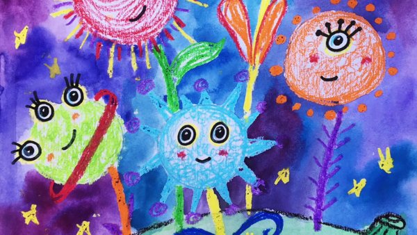 Фотокопия (свеча и акварель)