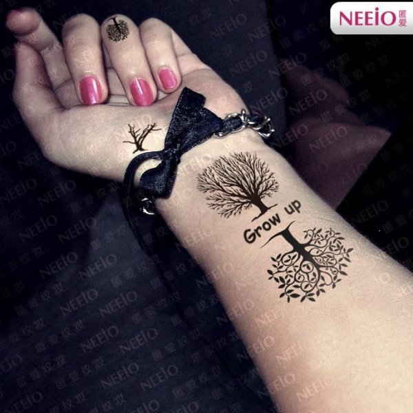 Тату на запястье женская временная