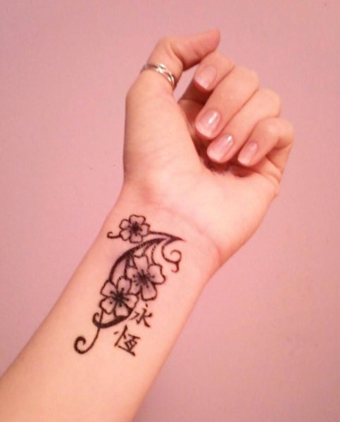 Тату на руке для девушек