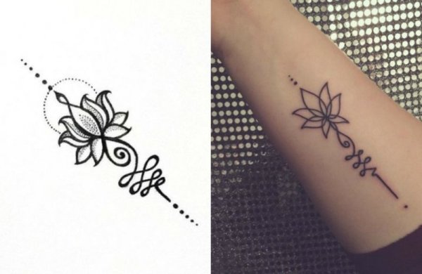 Тату на руке женские маленькие легкие