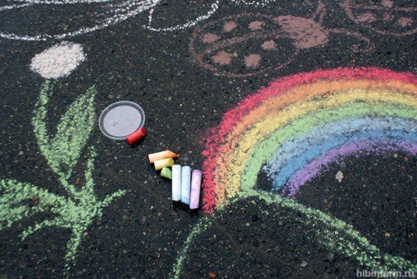 Рисование мелками