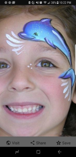 Аквагрим рыбка